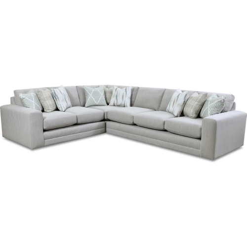 Sectional Sofa in Charlotte Cremini Fabric